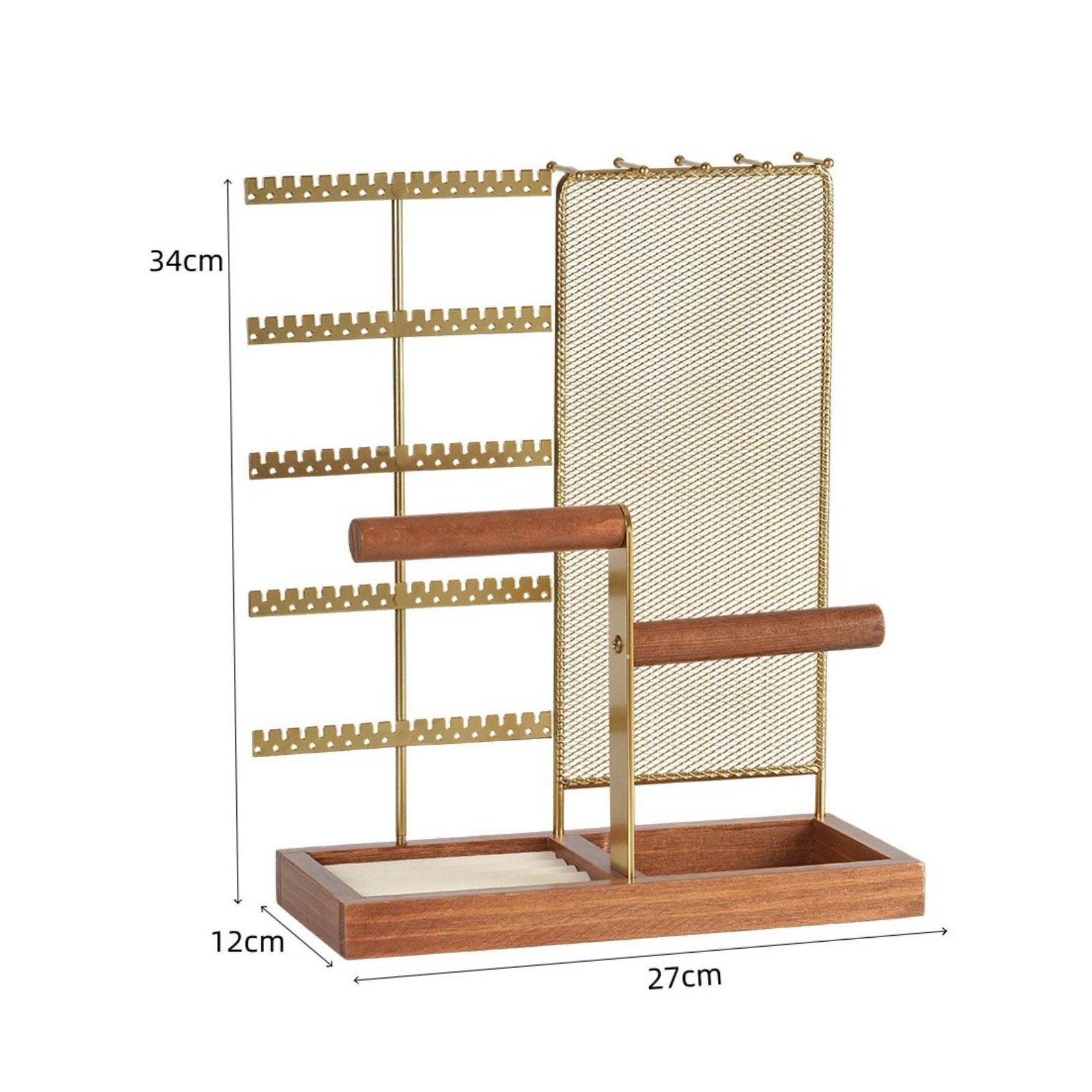 Jewelry Organizer Watches - ชั้นวางเครื่องประดับแบบหลายชั้นสำหรับจัดเก็บต่างหู สร้อยคอ กำไล แหวน และนาฬิกา