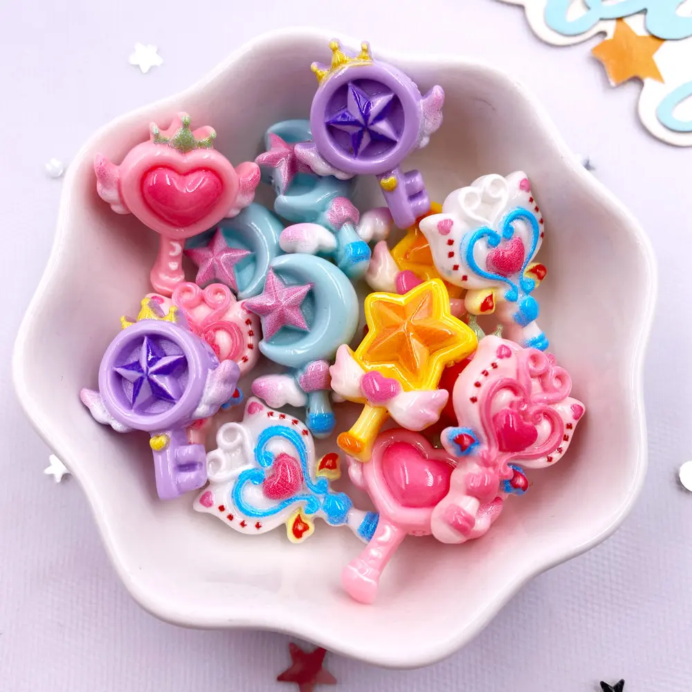 Paradise Jewelry & Watches Llc - 20PCS Resin Colorful Cartoon Love Magic