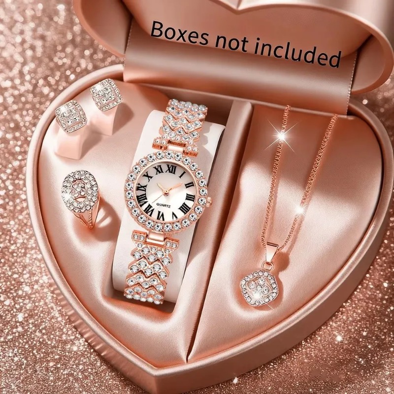 5 ชิ้น ชุดเครื่องประดับนาฬิกาข - Jewelry Clasp Watches บทวิจารณ์และราคา