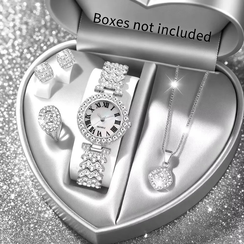 5 ชิ้น ชุดเครื่องประดับนาฬิกาข - Jewelry Clasp Watches บทวิจารณ์และราคา