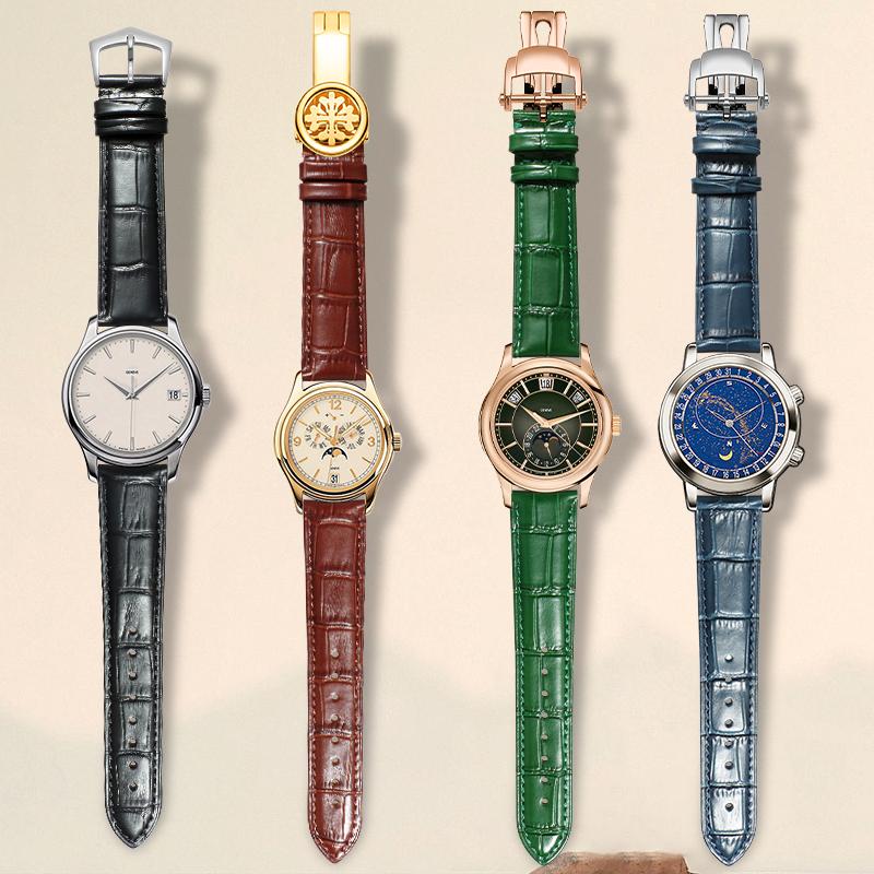 สายนาฬิกาหนังวัวคุณภาพสูง สำหร - Patek Philippe Watch Calatrava บทวิจารณ์และราคา