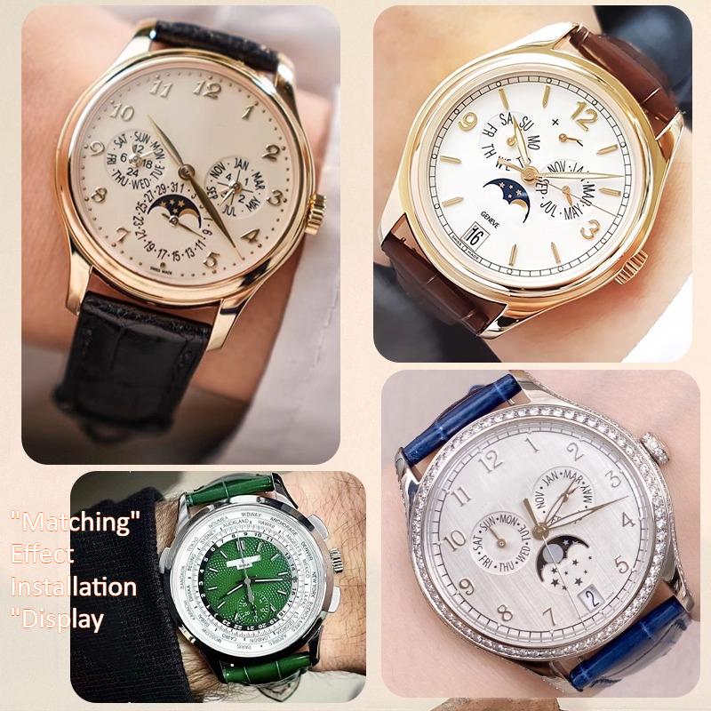 สายนาฬิกาหนังวัวคุณภาพสูง สำหร - Patek Philippe Watch Calatrava บทวิจารณ์และราคา