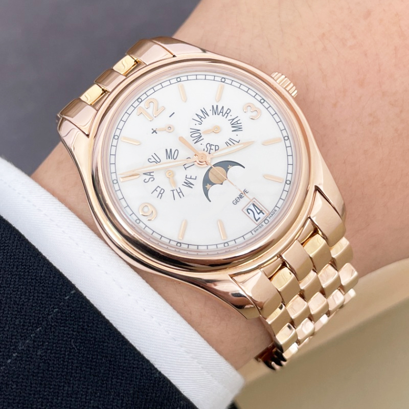 สายนาฬิกาโลหะคุณภาพสูงสำหรับ P - Patek Philippe Watch Calatrava บทวิจารณ์และราคา