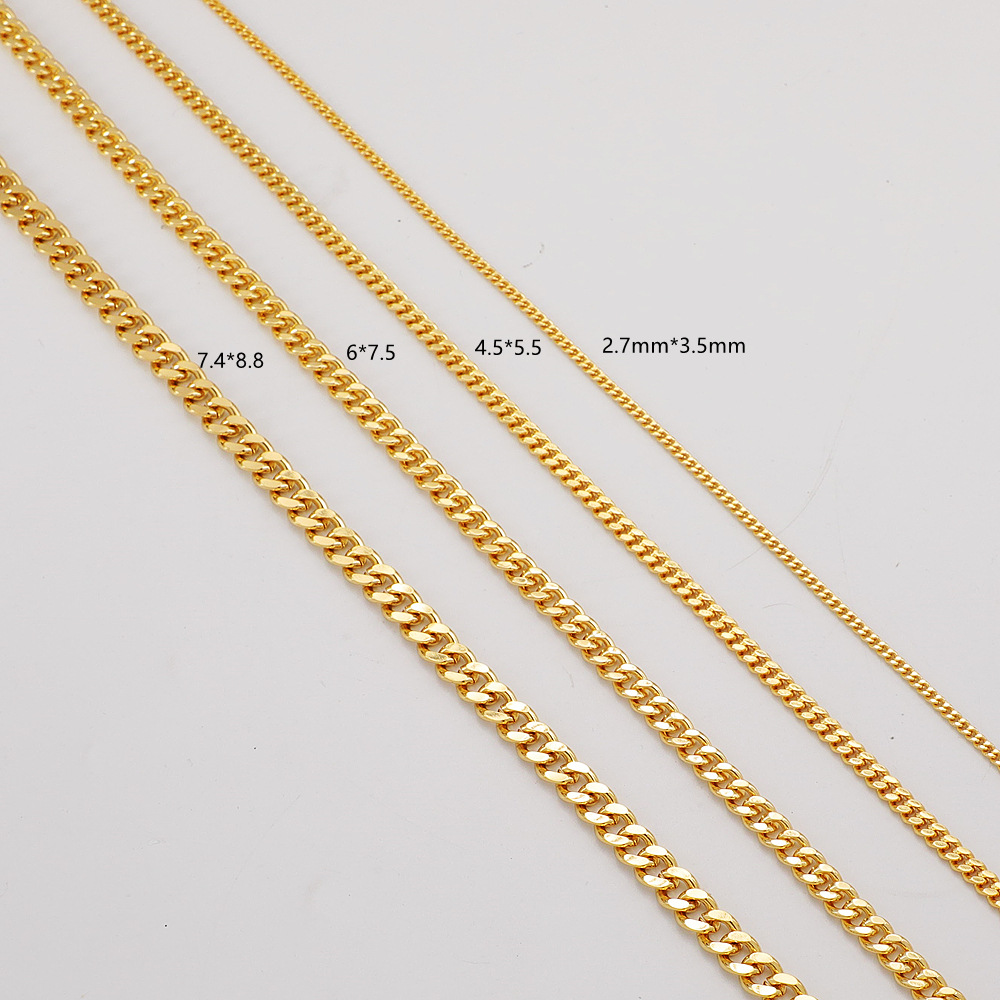 WT-BC202 ยุโรป Hip-Hop 18K สีแ - Hip Hop Chain Necklace บทวิจารณ์และราคา
