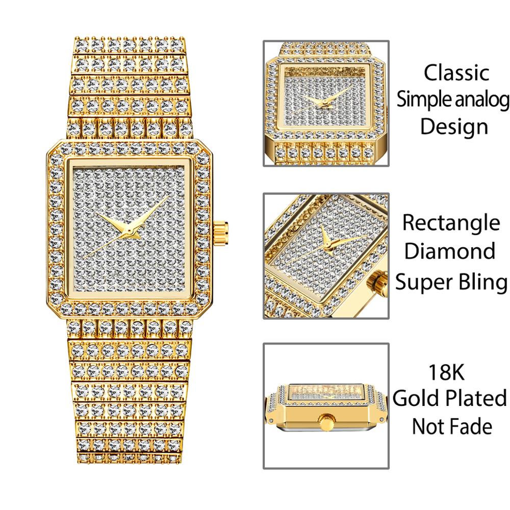 MISSFOX เพชรนาฬิกาผู้หญิงหรูหร - Jewelry Diamond Watches บทวิจารณ์และราคา