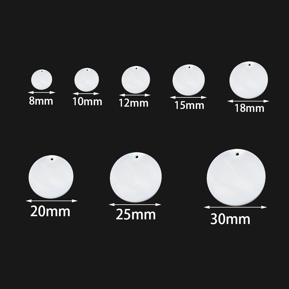 5-30 ชิ้น 8-30 มม. แผ่นเปลือกห - Pearl Stud Earrings บทวิจารณ์และราคา