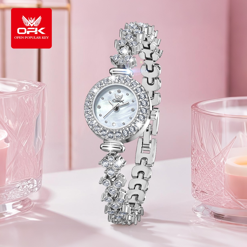 นาฬิกาควอตซ์ OPK 6057 ประดับเพ - Jewelry Diamond Watches บทวิจารณ์และราคา