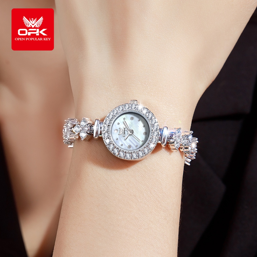 นาฬิกาควอตซ์ OPK 6057 ประดับเพ - Jewelry Diamond Watches บทวิจารณ์และราคา