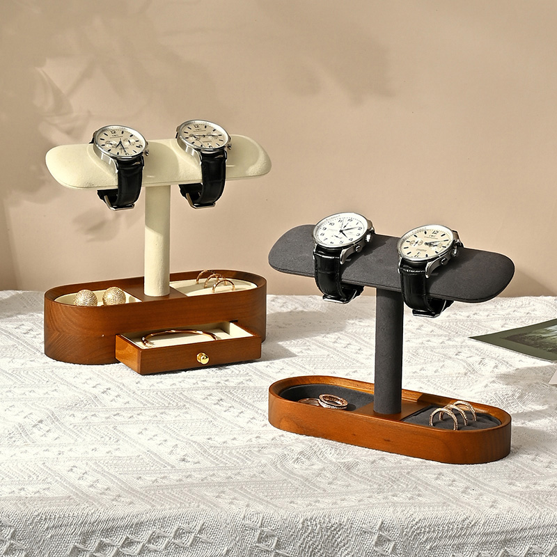 Oirlv ไม้เนื้อแข็งนาฬิกาออแกไน - Jewelry Organizer Watches บทวิจารณ์และราคา