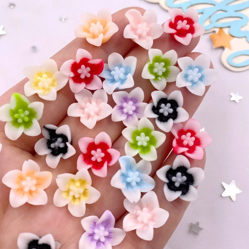 50ชิ้นเรซิน13มม. สีสันผักบุ้งฝ - Paradise Jewelry & Watches Llc บทวิจารณ์และราคา