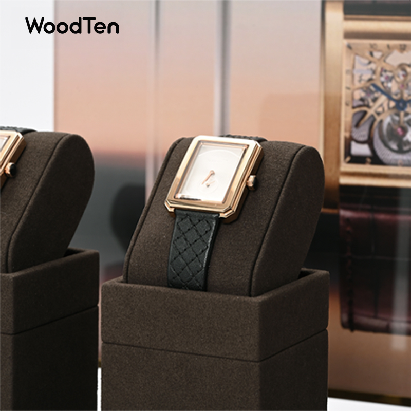 แท่นวางนาฬิกาไมโครไฟเบอร์ Wood - Jewelry Organizer Watches บทวิจารณ์และราคา