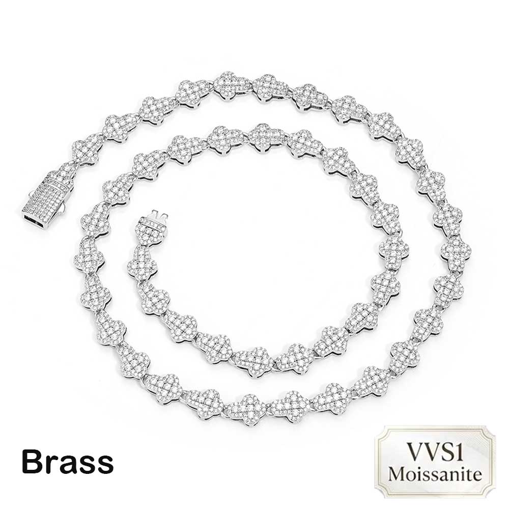 สร้อยคอเทนนิส Nuoya Brass/925  - Hip Hop Chain Necklace บทวิจารณ์และราคา