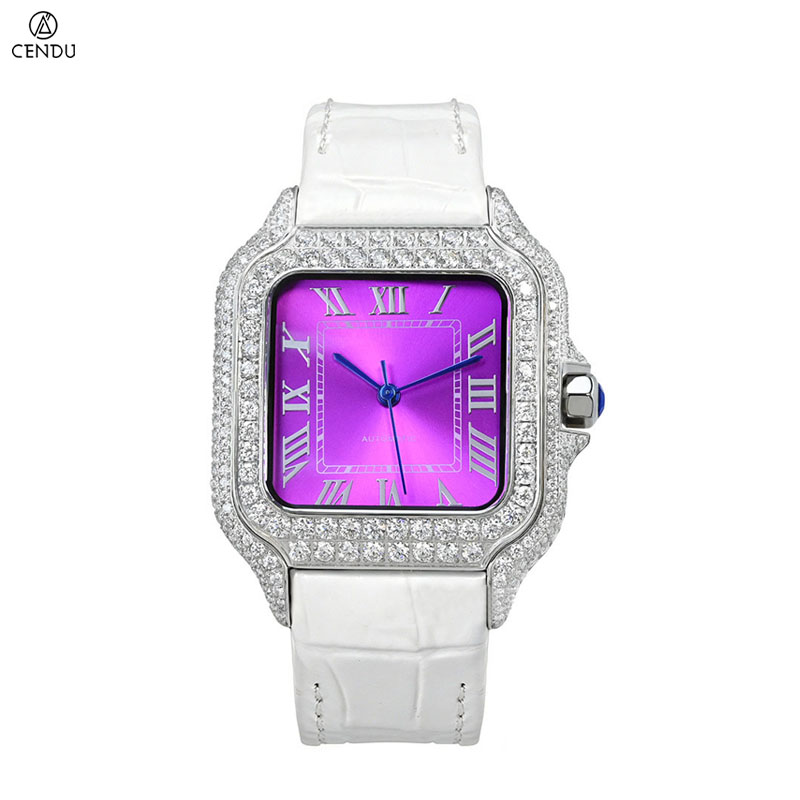 นาฬิกาเพชร VVS Moissanite สำหร - Vvs Jewelry Watches บทวิจารณ์และราคา