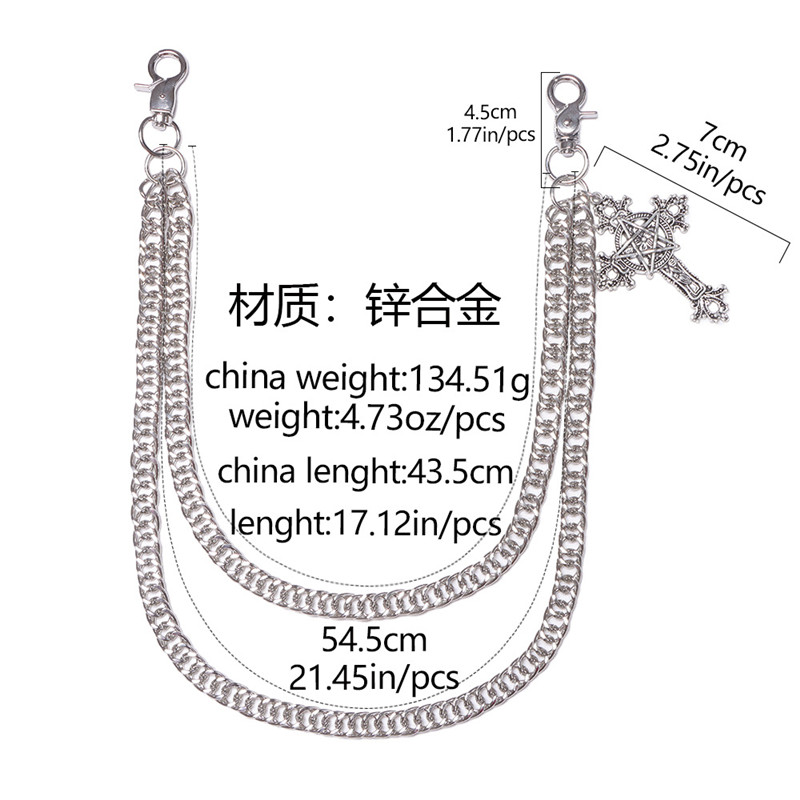 แฟชั่น Punk โลหะกางเกง Hip Hop - Hip Hop Chain Necklace บทวิจารณ์และราคา