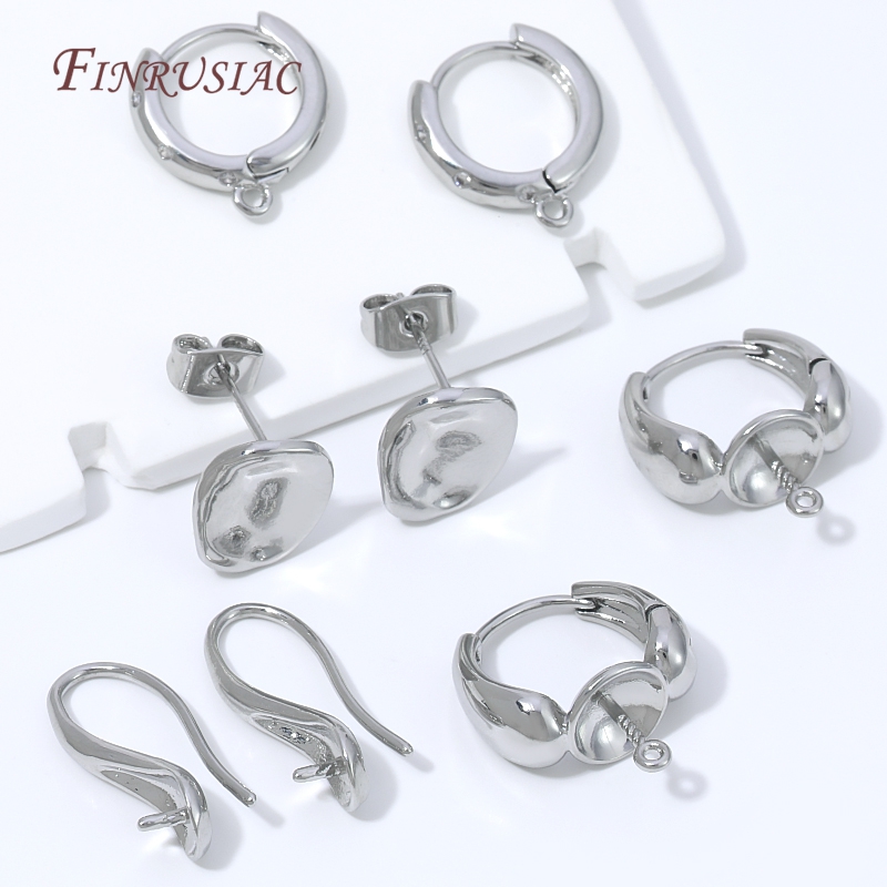ต่างหูแบบห่วงชุบทอง 18K รูปทรง - Pearl Stud Earrings บทวิจารณ์และราคา