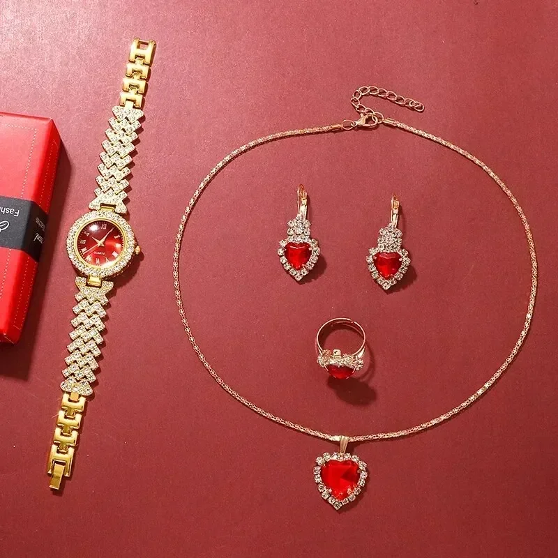 นาฬิกาหรูหราทองผู้หญิงแหวนสร้อ - Jewelry Clasp Watches บทวิจารณ์และราคา