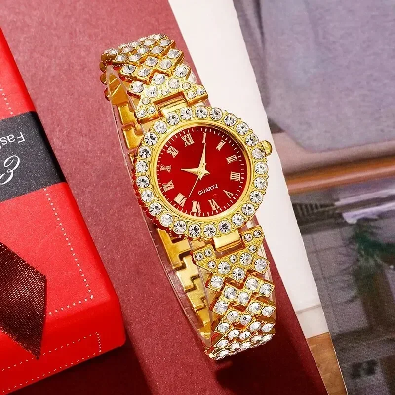 นาฬิกาหรูหราทองผู้หญิงแหวนสร้อ - Jewelry Clasp Watches บทวิจารณ์และราคา