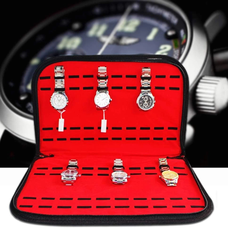 กระเป๋าเก็บนาฬิกา 20 ช่อง กระเ - Jewelry Organizer Watches บทวิจารณ์และราคา