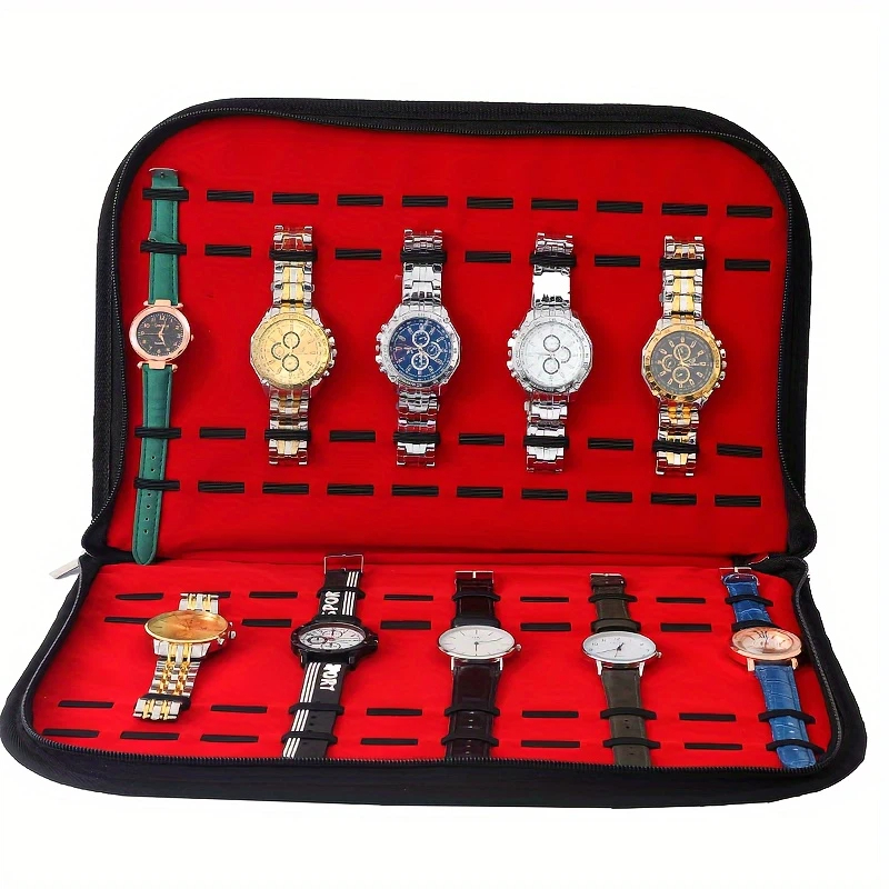 กระเป๋าเก็บนาฬิกา 20 ช่อง กระเ - Jewelry Organizer Watches บทวิจารณ์และราคา
