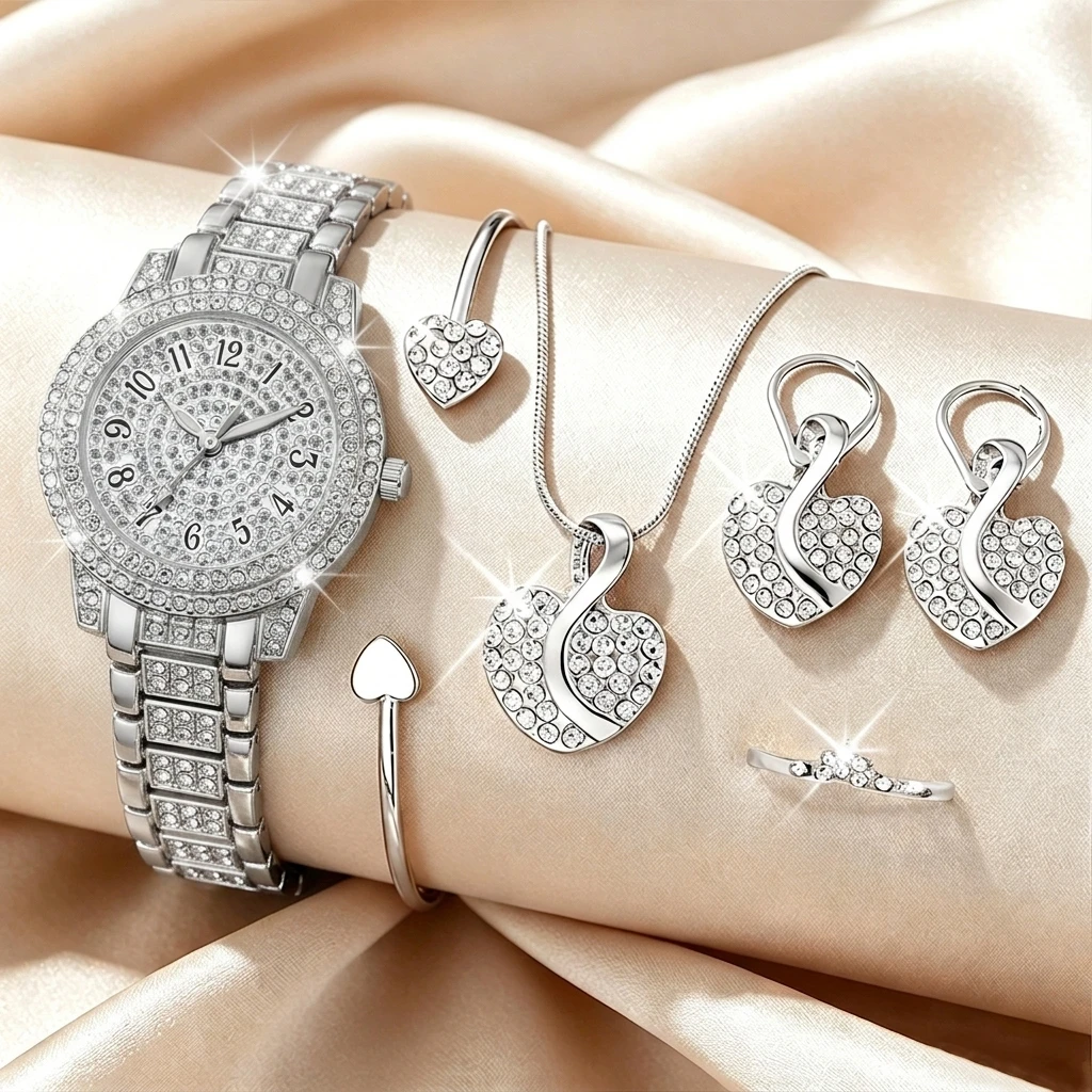 นาฬิกาข้อมือแฟชั่นผู้หญิงประดั - Jewelry Clasp Watches บทวิจารณ์และราคา