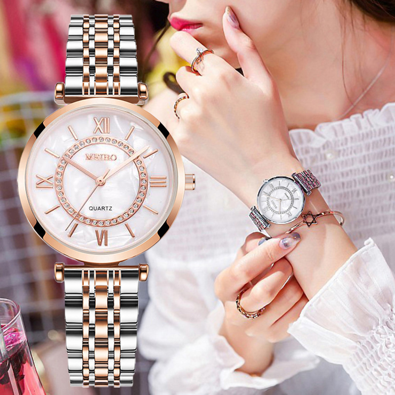 คริสตัลหรูหราสร้อยข้อมือผู้หญิ - Jewelry Diamond Watches บทวิจารณ์และราคา