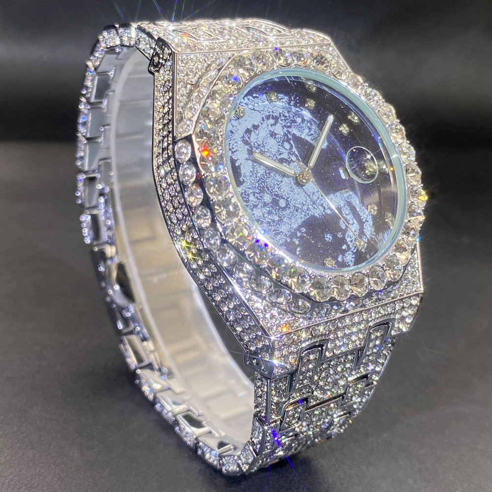 นาฬิกาควอตซ์ผู้ชายฮิปฮอป MISSF - Jewelry Clasp Watches บทวิจารณ์และราคา