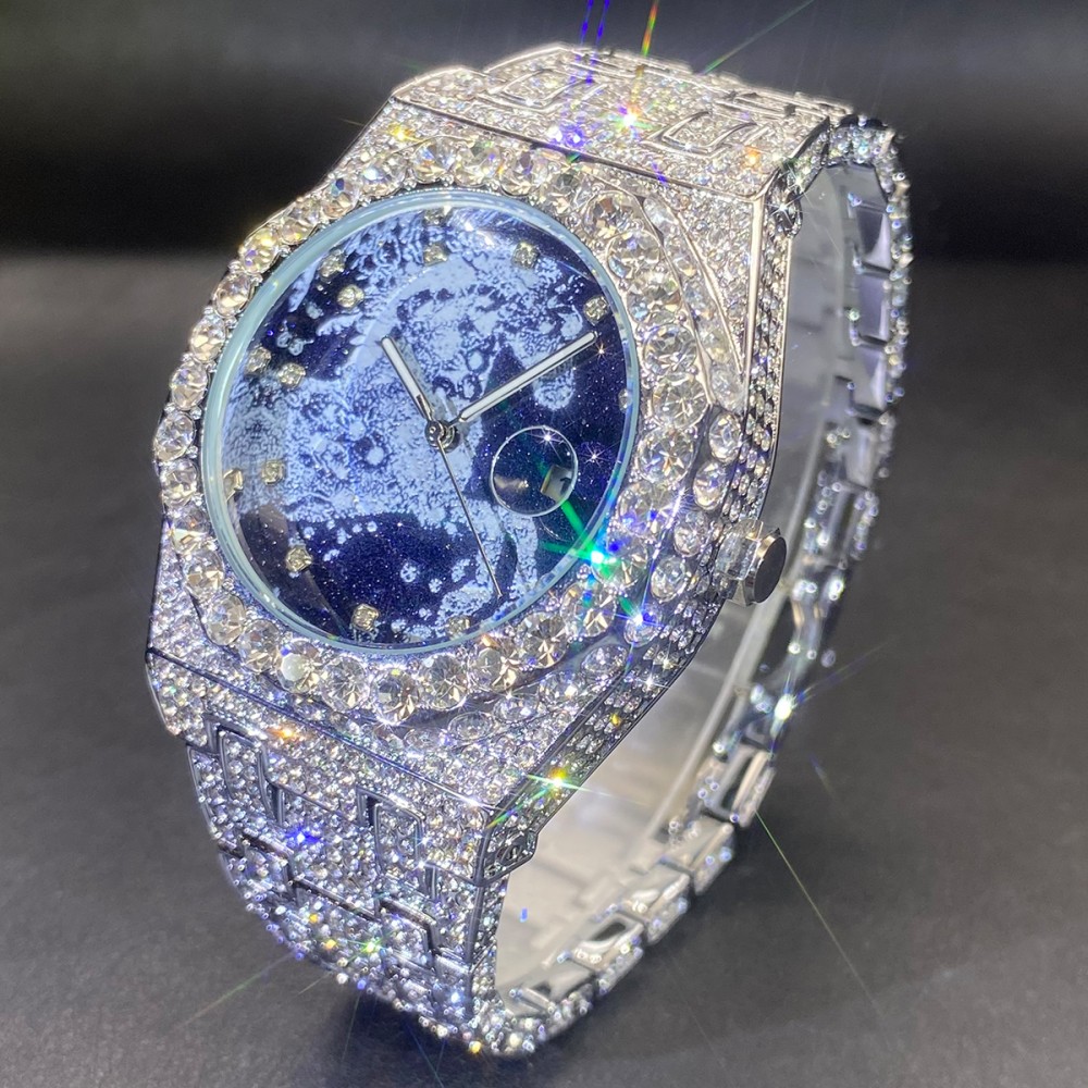 นาฬิกาควอตซ์ผู้ชายฮิปฮอป MISSF - Jewelry Clasp Watches บทวิจารณ์และราคา