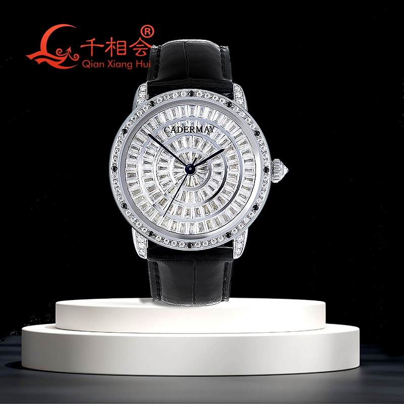 Full Moissanite baguette นาฬิก - Vvs Jewelry Watches บทวิจารณ์และราคา