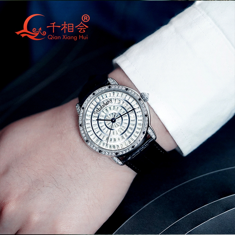 Full Moissanite baguette นาฬิก - Vvs Jewelry Watches บทวิจารณ์และราคา
