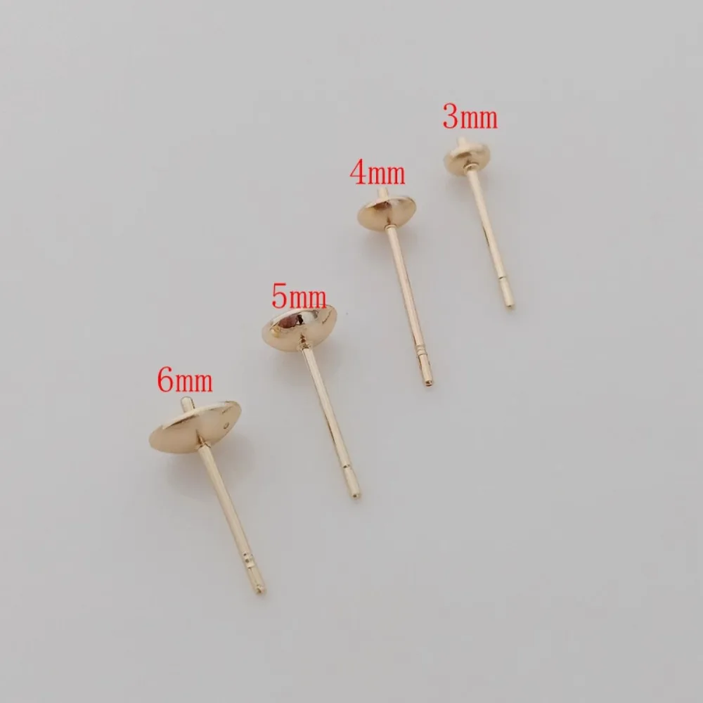 อุปกรณ์ตกแต่งลูกปัดชุบทอง 14K, - Pearl Stud Earrings บทวิจารณ์และราคา