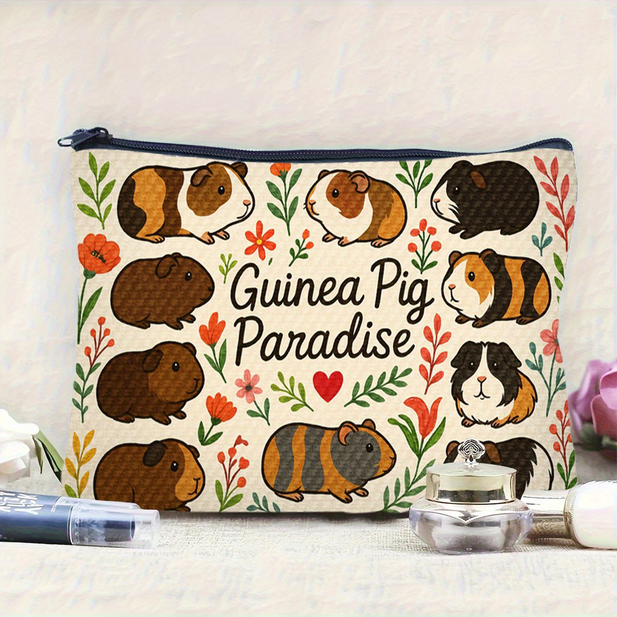 กระเป๋าแต่งหน้า A Guinea Pig P - Paradise Jewelry & Watches Llc บทวิจารณ์และราคา
