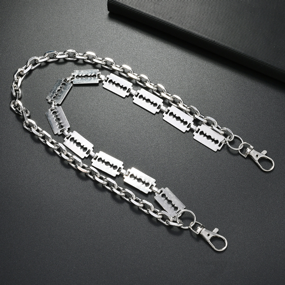 พังก์โซ่โลหะพวงกุญแจสําหรับผู้ - Hip Hop Chain Necklace บทวิจารณ์และราคา