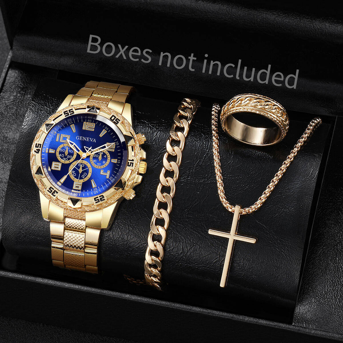 4 ชิ้น/เซ็ตแฟชั่นผู้ชายนาฬิกาธ - Jewelry Clasp Watches บทวิจารณ์และราคา