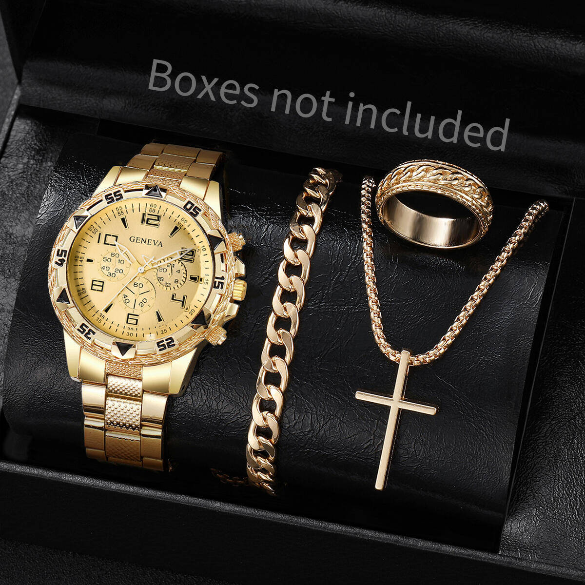 4 ชิ้น/เซ็ตแฟชั่นผู้ชายนาฬิกาธ - Jewelry Clasp Watches บทวิจารณ์และราคา