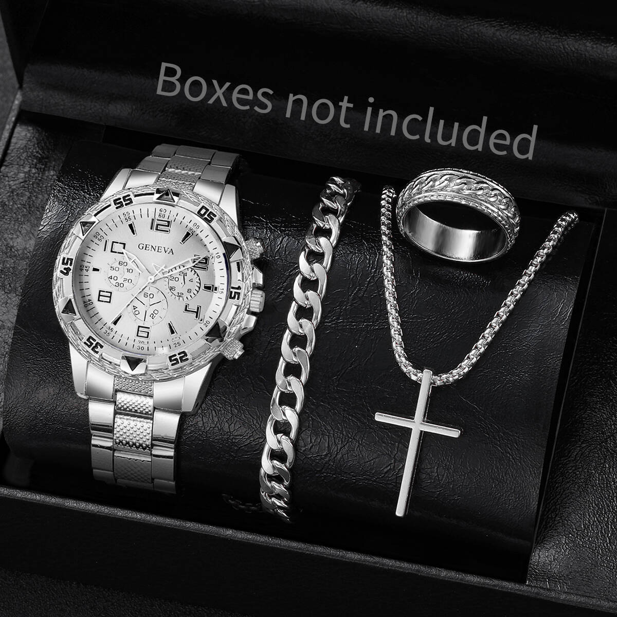 4 ชิ้น/เซ็ตแฟชั่นผู้ชายนาฬิกาธ - Jewelry Clasp Watches บทวิจารณ์และราคา