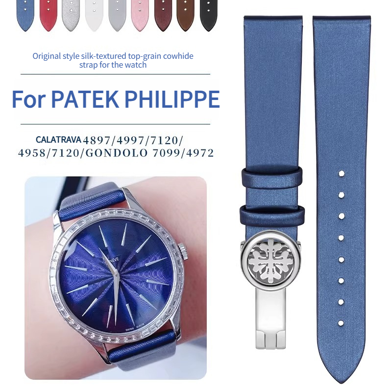 สายนาฬิกาหนังแท้ลายผ้าไหมสำหรั - Patek Philippe Watch Calatrava บทวิจารณ์และราคา