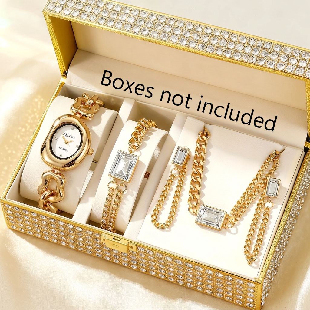 ชุดนาฬิกาควอตซ์แฟชั่นผู้หญิง 5 - Jewelry Clasp Watches บทวิจารณ์และราคา