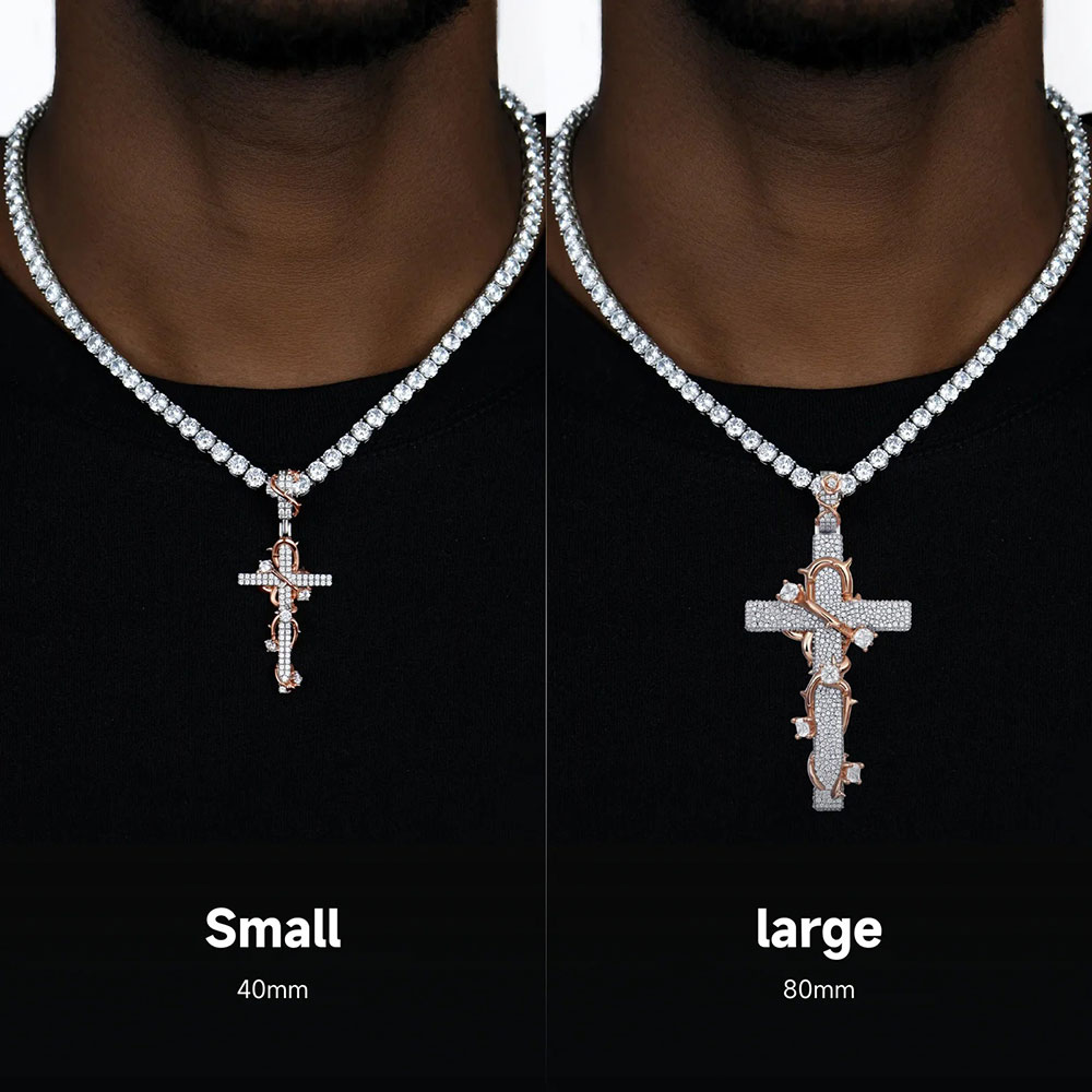 NUOYA จี้เพชรโมอิสซาไนต์หรูหรา - Hip Hop Chain Necklace บทวิจารณ์และราคา