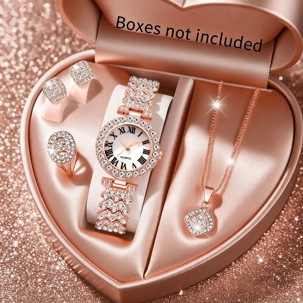 2026 5 ชิ้น นาฬิกาข้อมือผู้หญิ - Jewelry Clasp Watches บทวิจารณ์และราคา